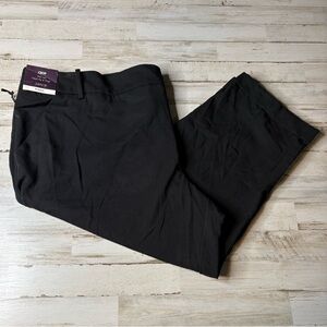 AVA & VIV Women's Crop Mid Rise Capris Dress Pants Size 24W